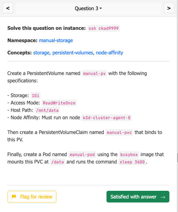 CKA Labs: Real-world Kubernetes exam questions and scenarios in Sailor.sh simulator