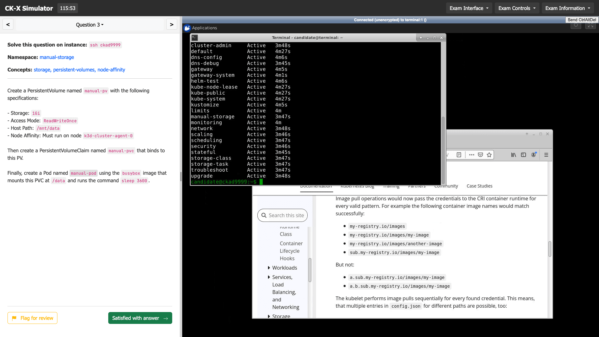 CKA Simulator Realistic Environment: Remote desktop and terminal for Kubernetes exam practice